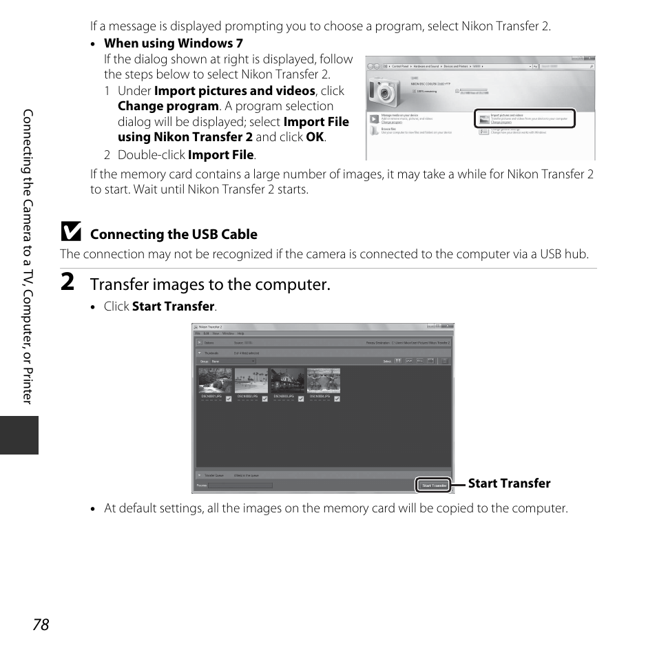 Transfer images to the computer | Nikon L830 User Manual | Page 98 / 204