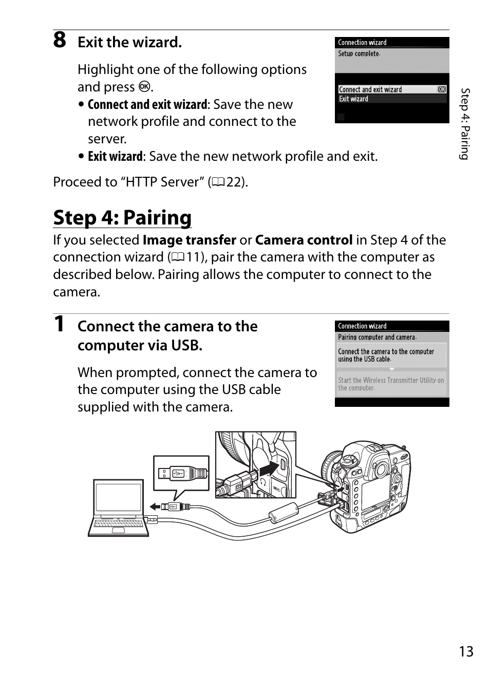 Step 4: pairing | Nikon D4 User Manual | Page 23 / 100