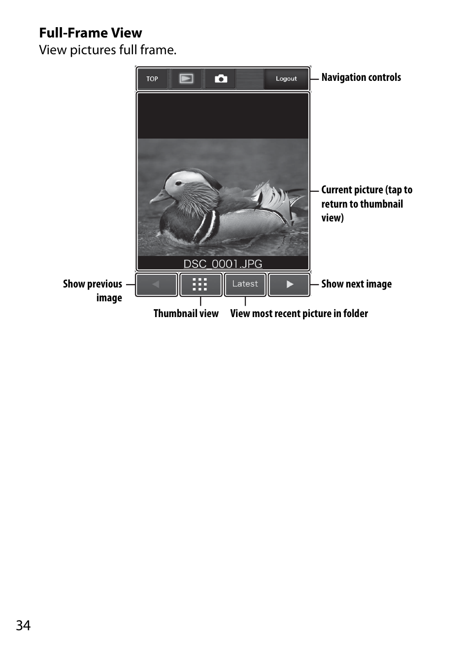 Full-frame view | Nikon D4 User Manual | Page 44 / 100