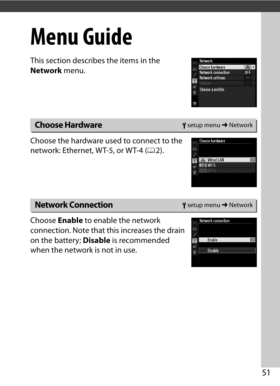 Menu guide | Nikon D4 User Manual | Page 61 / 100