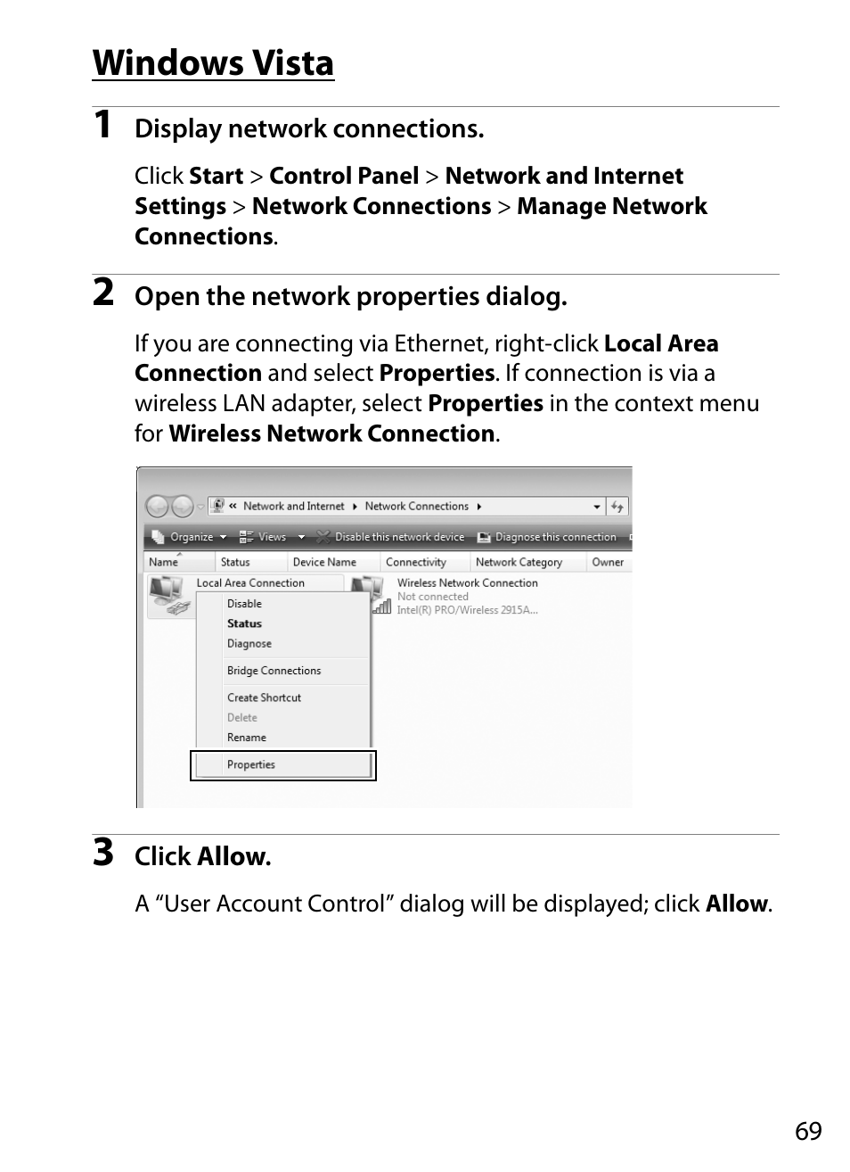 Windows vista | Nikon D4 User Manual | Page 79 / 100