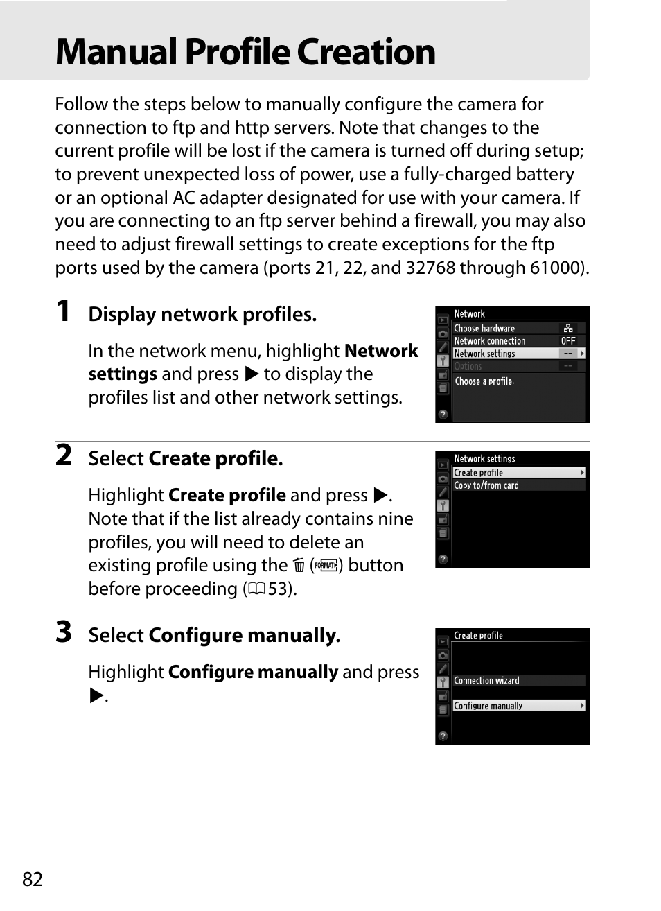 Manual profile creation | Nikon D4 User Manual | Page 92 / 100