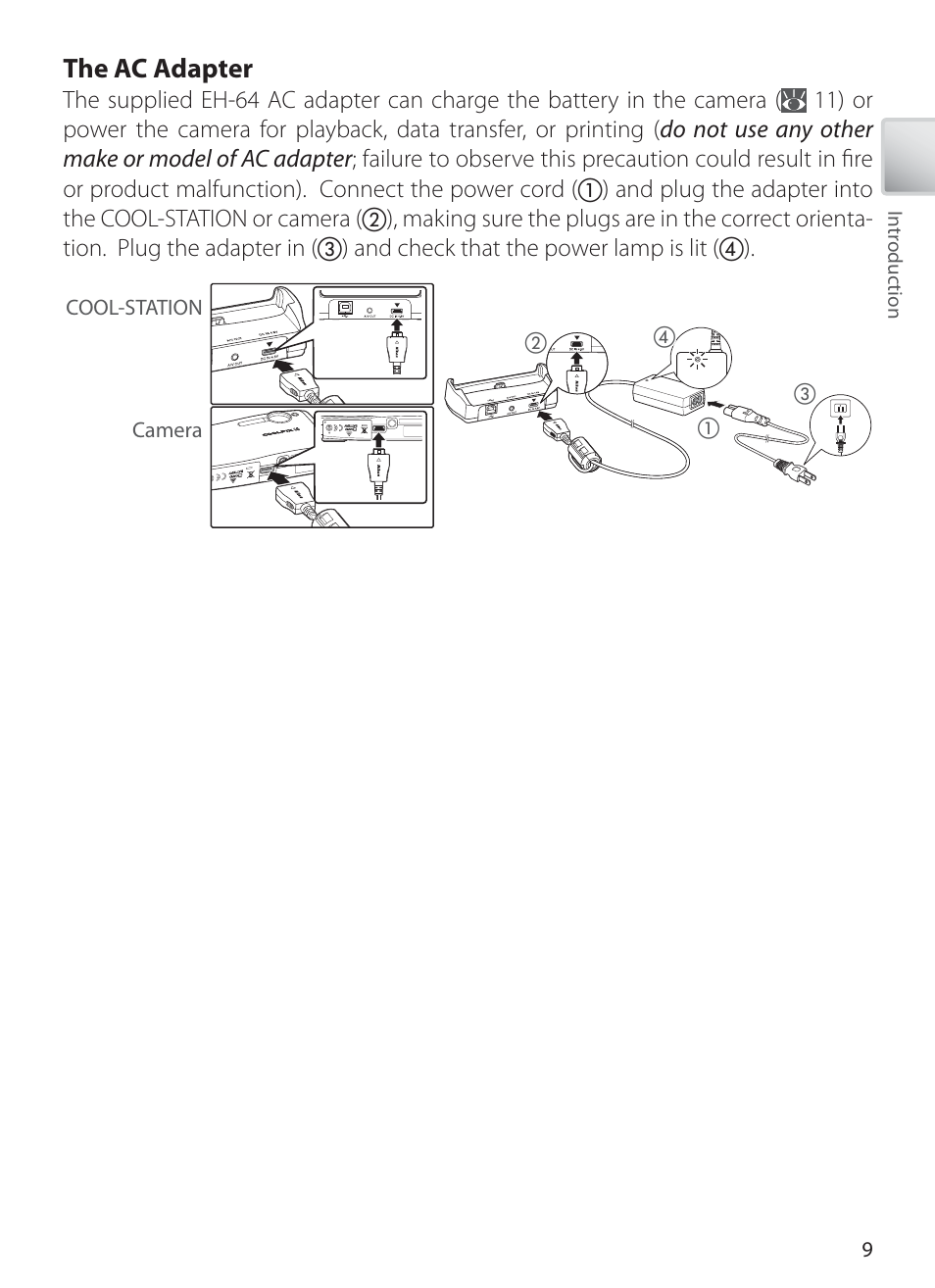 The ac adapter | Nikon S6 User Manual | Page 19 / 119