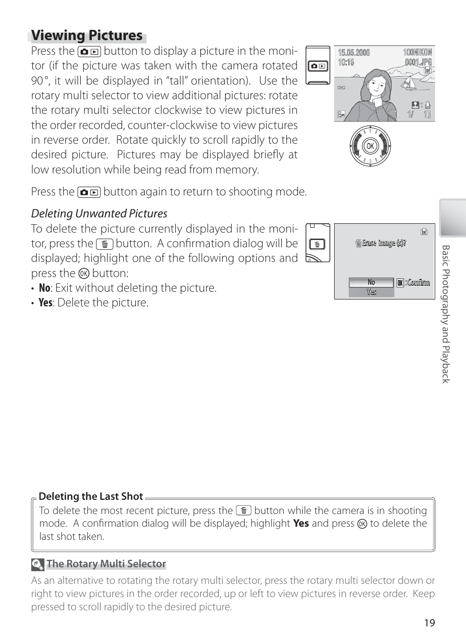 Viewing pictures | Nikon S6 User Manual | Page 29 / 119