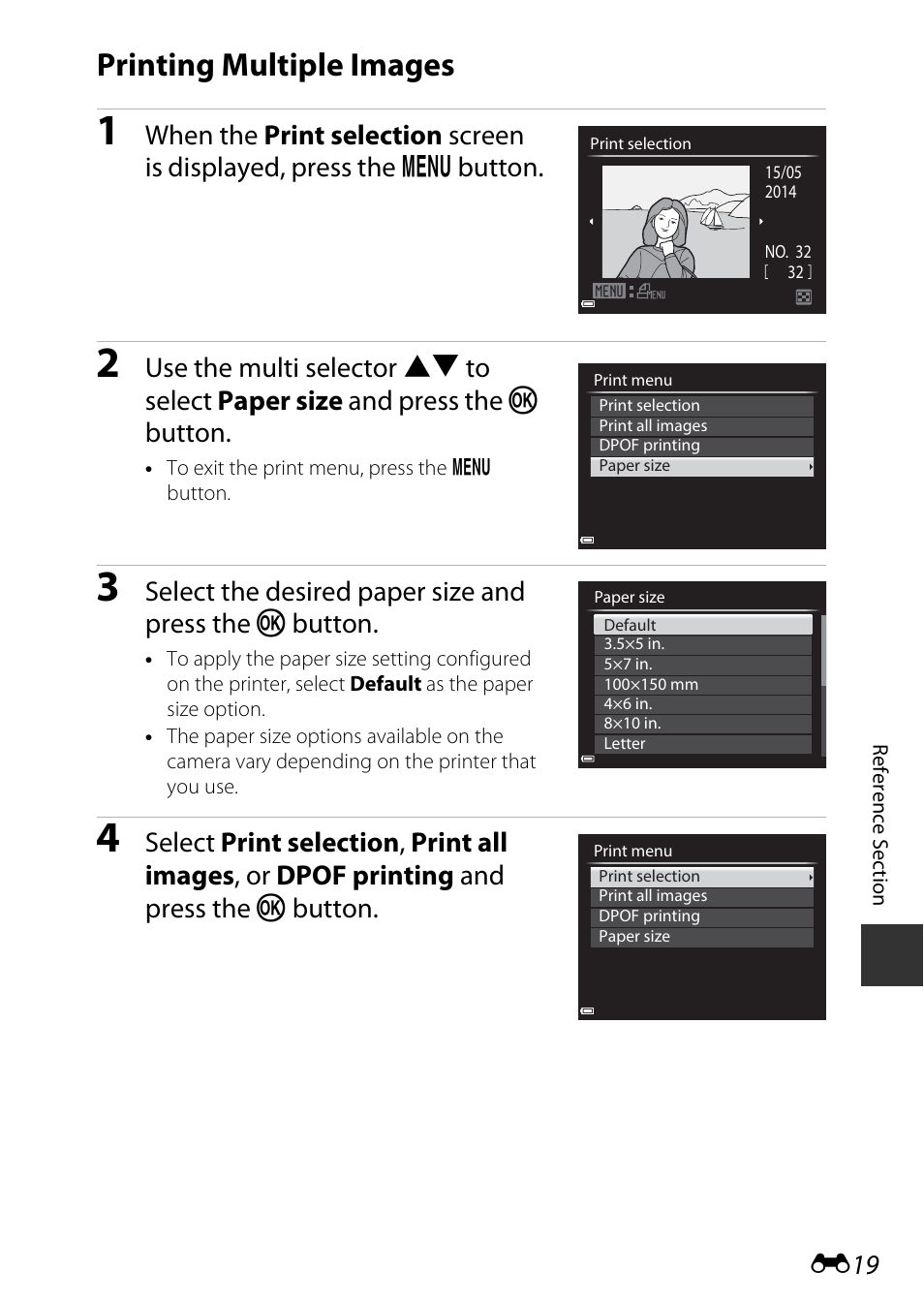 Printing multiple images | Nikon P340 User Manual | Page 143 / 240