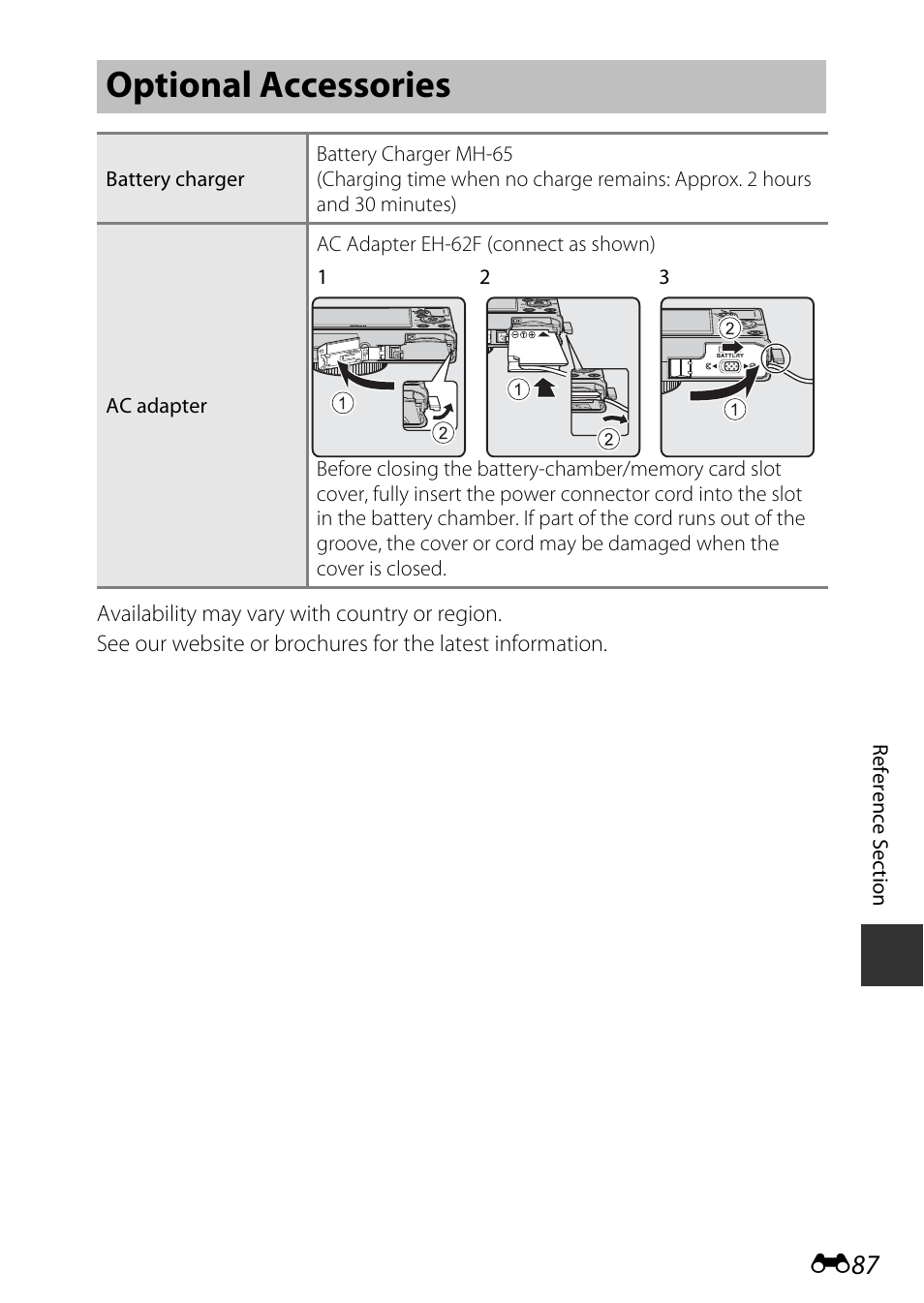 Optional accessories | Nikon P340 User Manual | Page 211 / 240