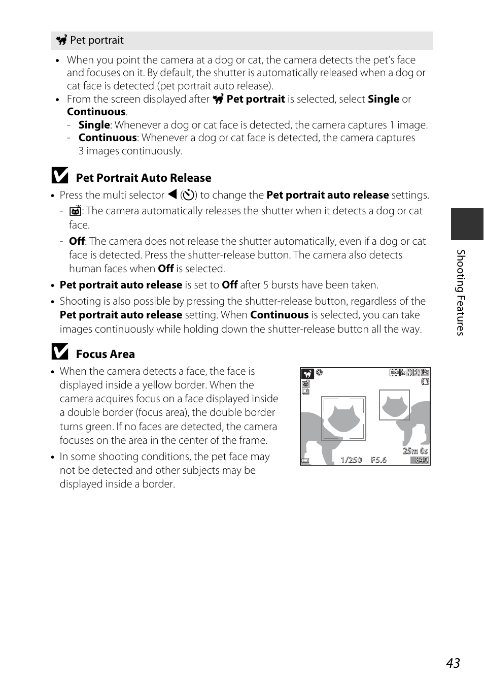 A43) | Nikon P340 User Manual | Page 65 / 240