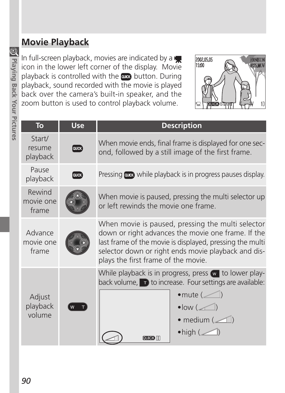 Movie playback | Nikon 5700 User Manual | Page 102 / 192