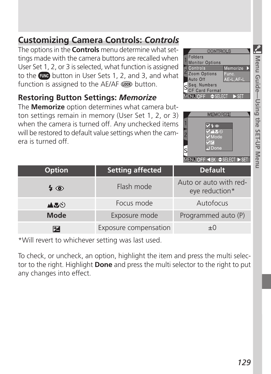 Customizing camera controls: controls | Nikon 5700 User Manual | Page 141 / 192