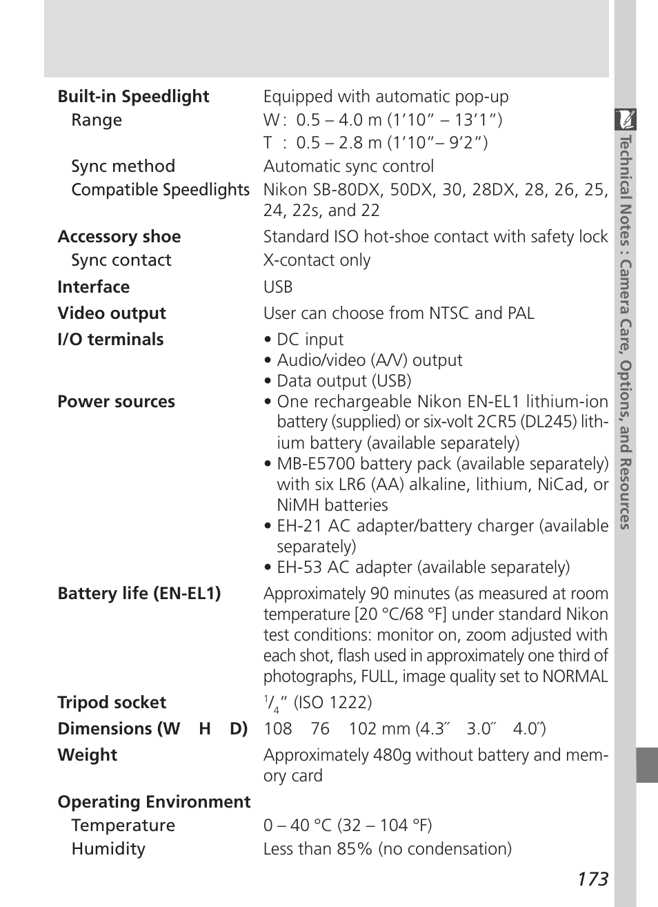 Nikon 5700 User Manual | Page 185 / 192