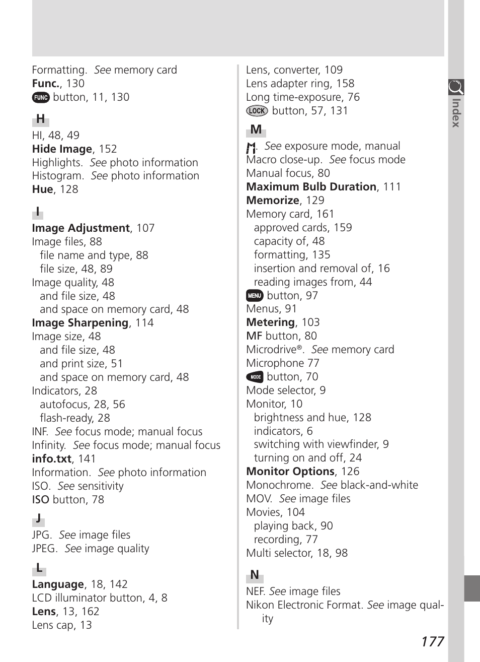 Nikon 5700 User Manual | Page 189 / 192