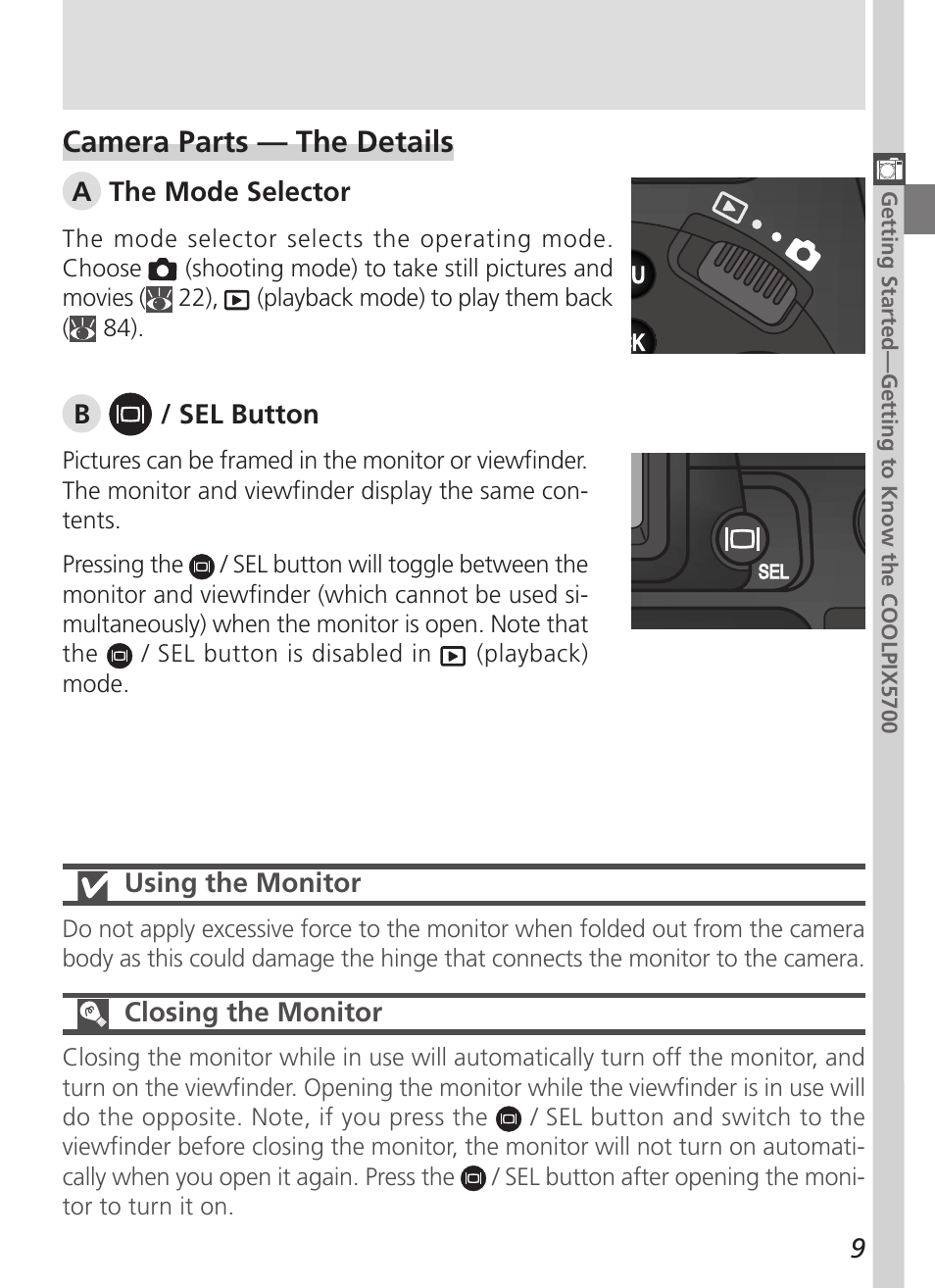 Camera parts — the details | Nikon 5700 User Manual | Page 21 / 192