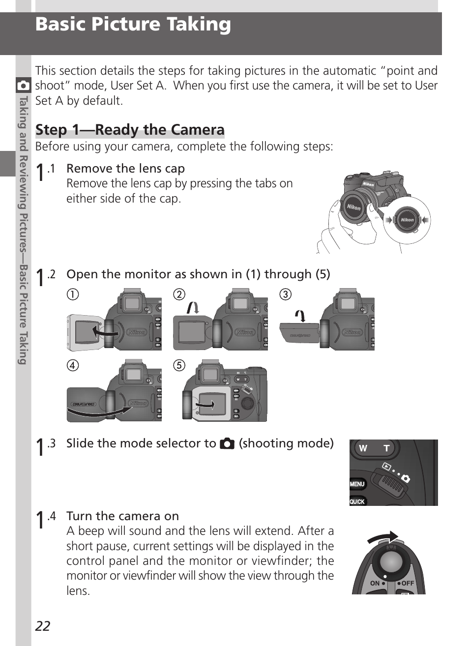 Basic picture taking | Nikon 5700 User Manual | Page 34 / 192