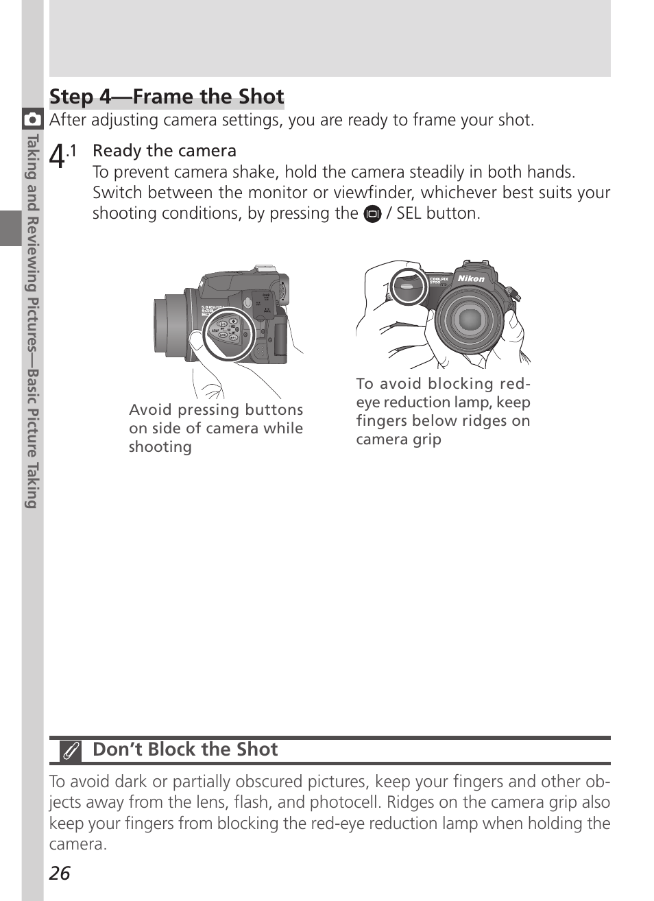 Step 4—frame the shot | Nikon 5700 User Manual | Page 38 / 192