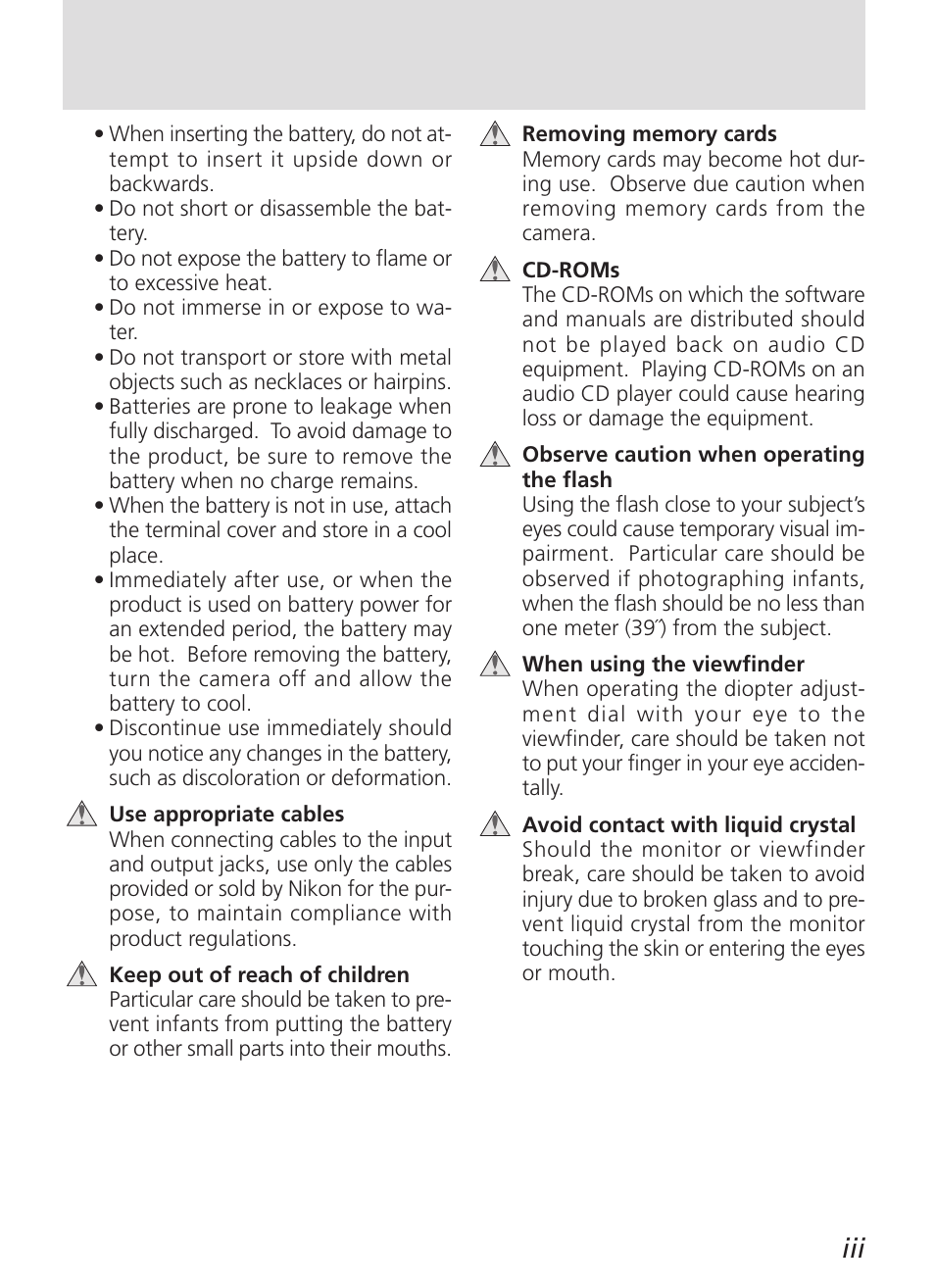 Nikon 5700 User Manual | Page 5 / 192