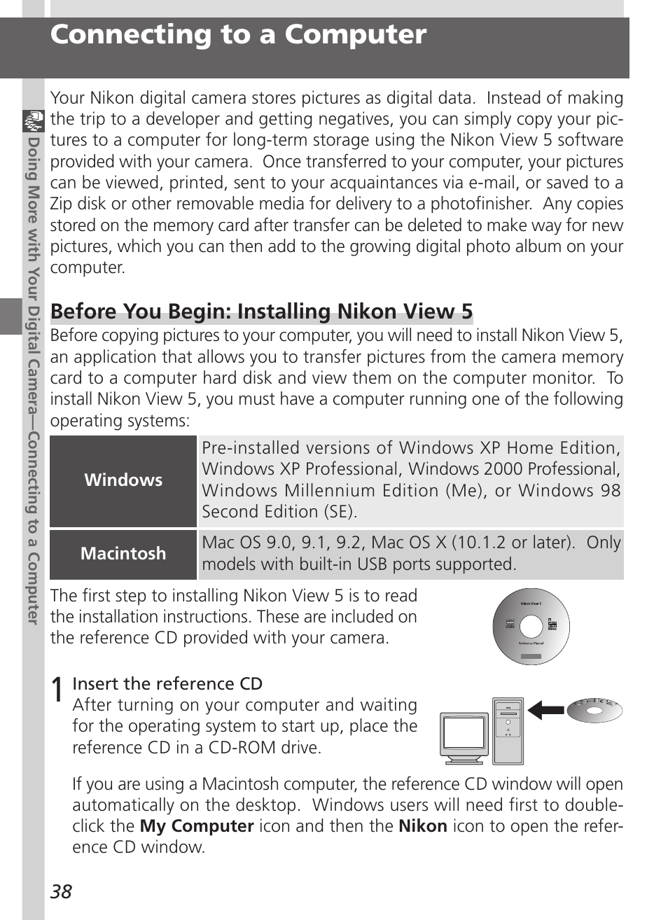 Connecting to a computer | Nikon 5700 User Manual | Page 50 / 192