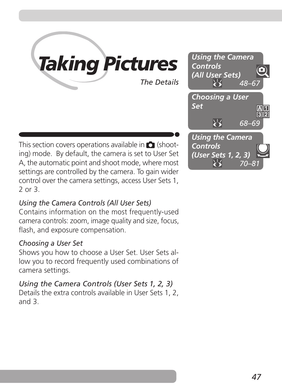 Taking pictures | Nikon 5700 User Manual | Page 59 / 192