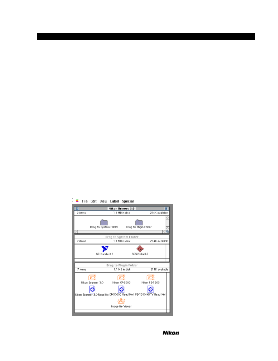 Software installation, Installing the plugin modules on the macintosh | Nikon LS-3500 - LS-3510 User Manual | Page 17 / 87