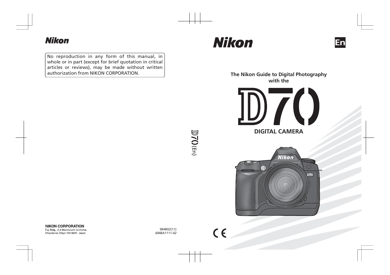 Nikon D70 User Manual | 218 pages