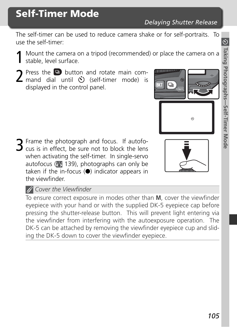 Self-timer mode | Nikon D70 User Manual | Page 115 / 218
