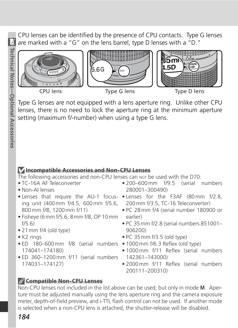 Nikon D70 User Manual | Page 194 / 218