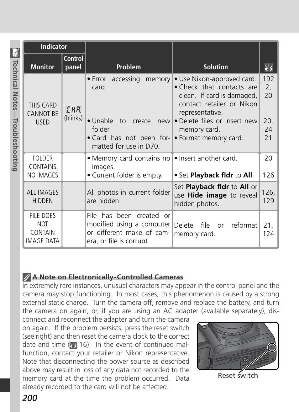 Nikon D70 User Manual | Page 210 / 218