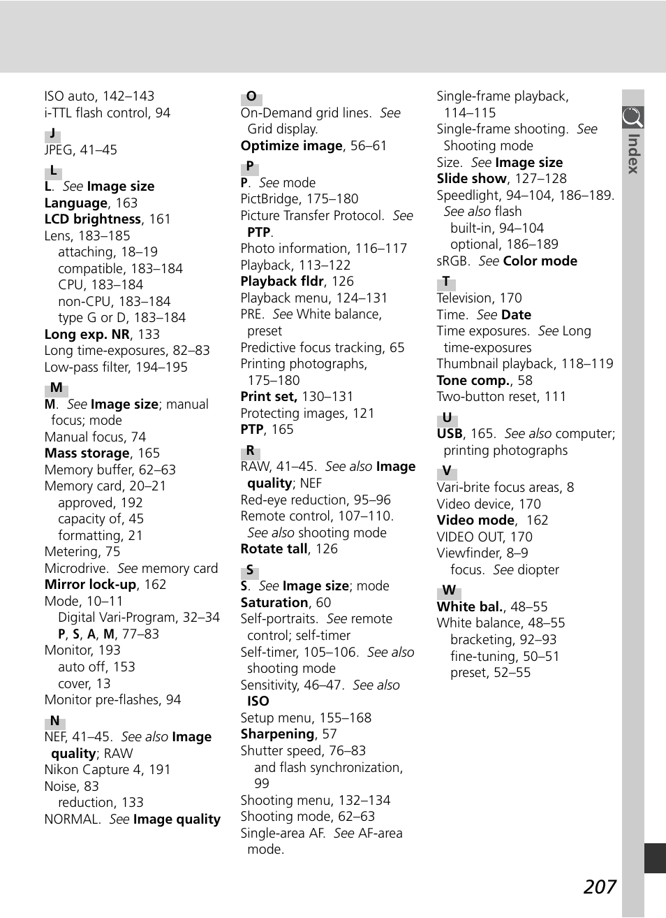 Nikon D70 User Manual | Page 217 / 218