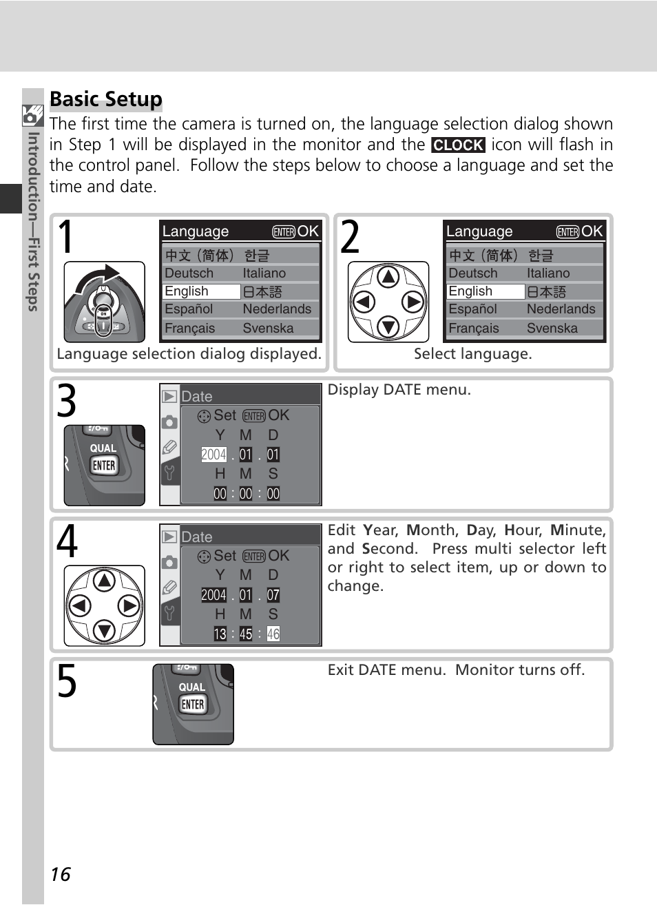 Basic setup | Nikon D70 User Manual | Page 26 / 218
