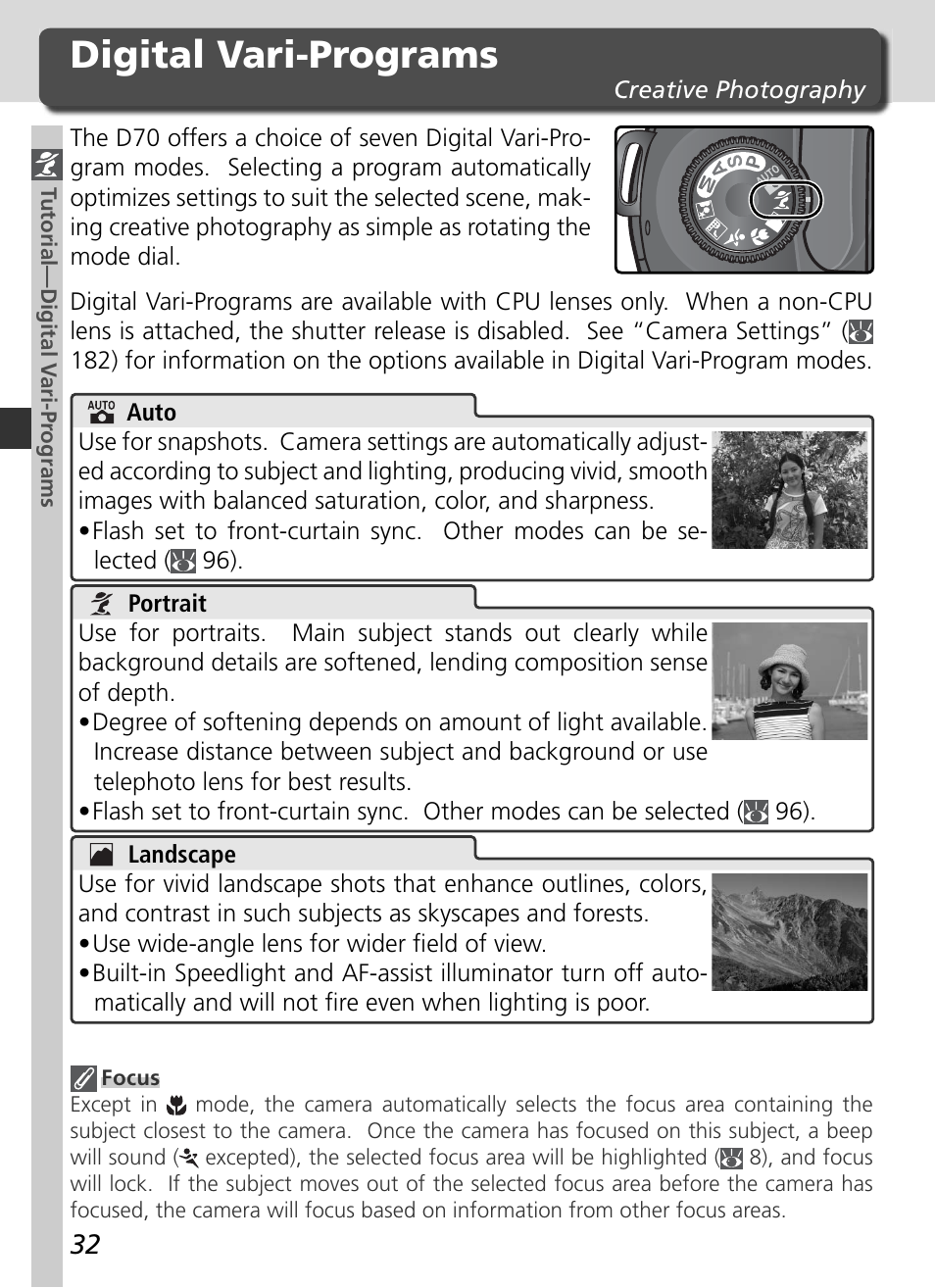 Digital vari-programs | Nikon D70 User Manual | Page 42 / 218