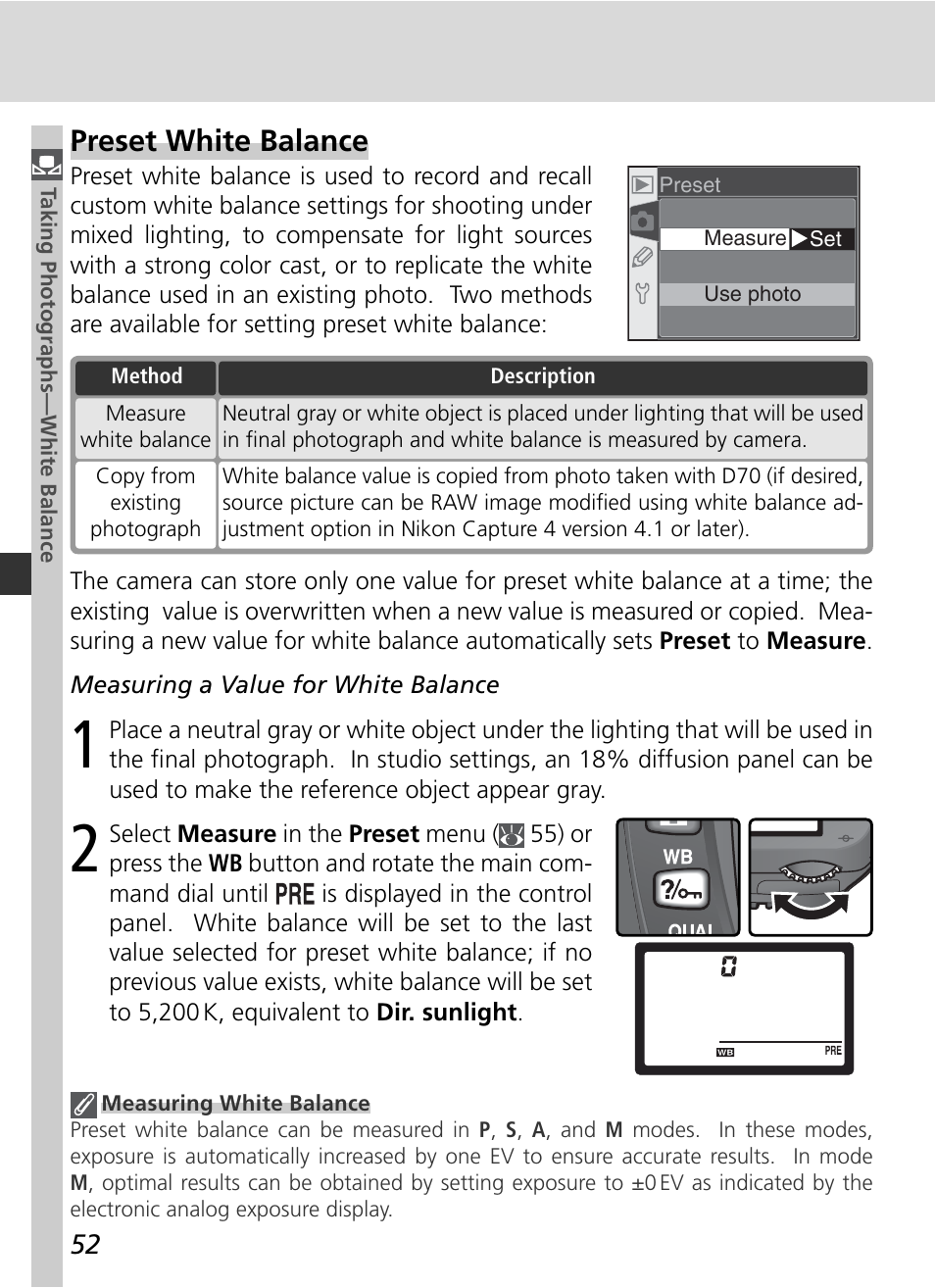 Preset white balance | Nikon D70 User Manual | Page 62 / 218