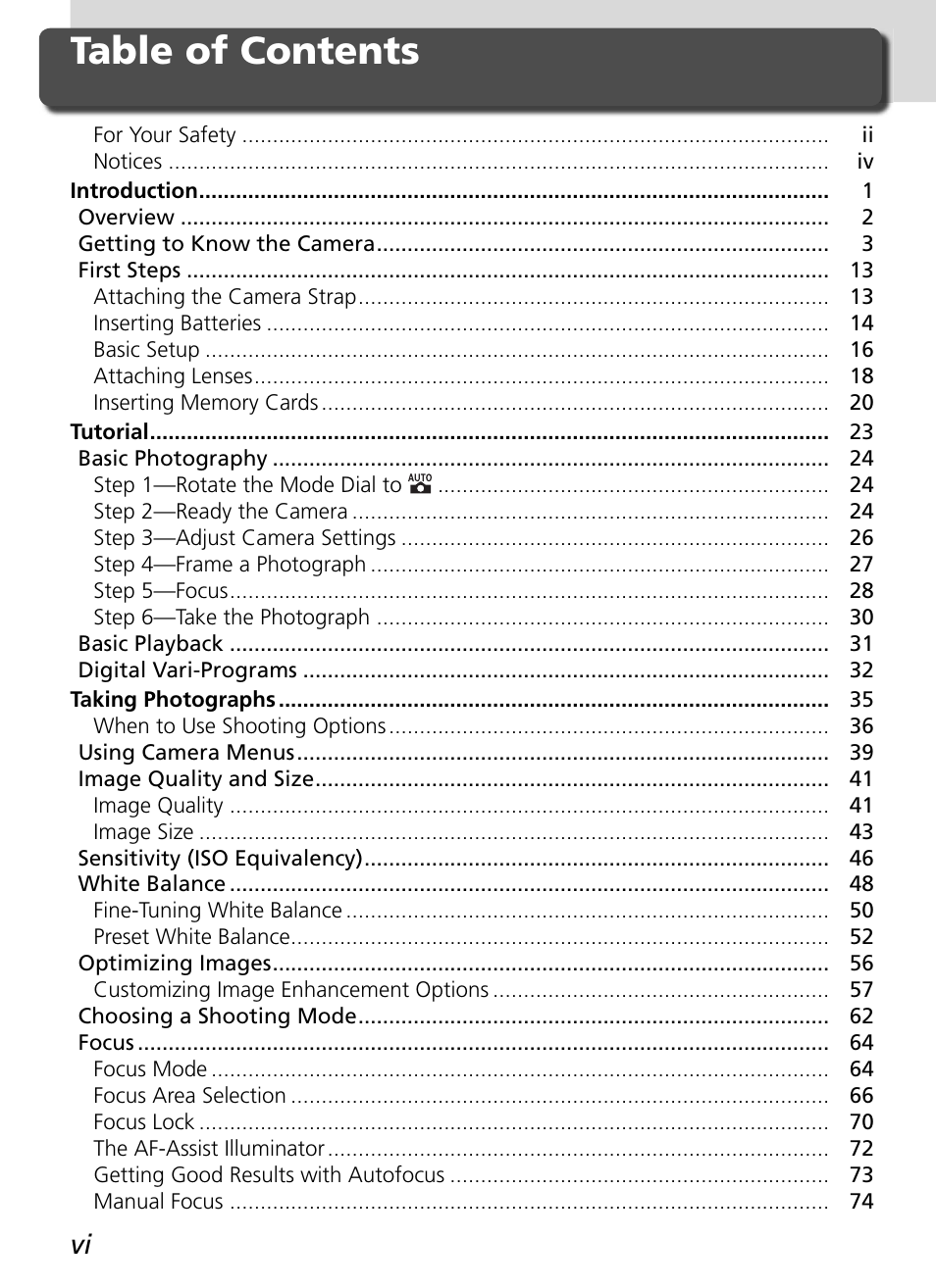 Nikon D70 User Manual | Page 8 / 218