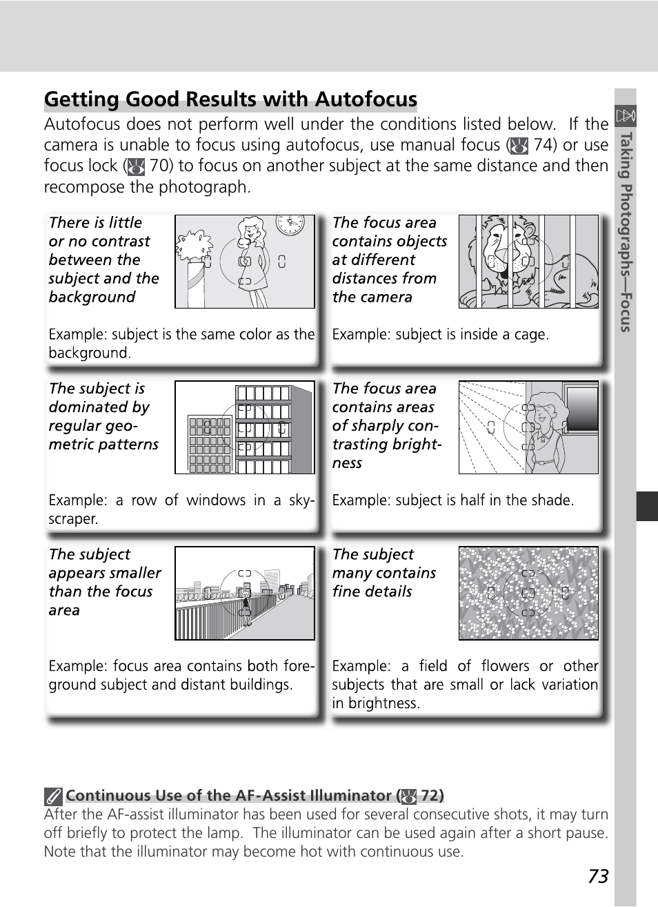 Getting good results with autofocus | Nikon D70 User Manual | Page 83 / 218