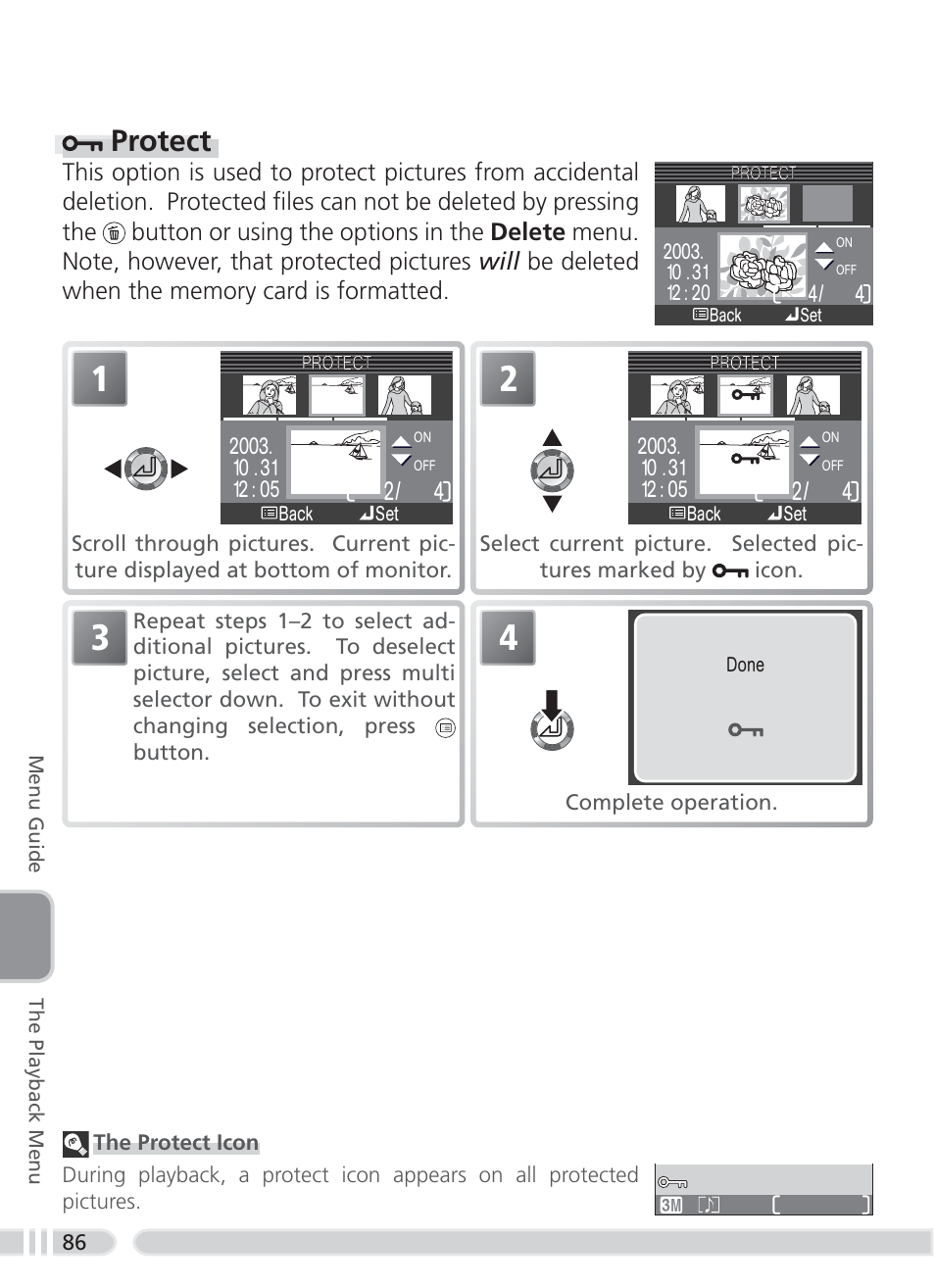 Protect | Nikon 3700 User Manual | Page 96 / 127