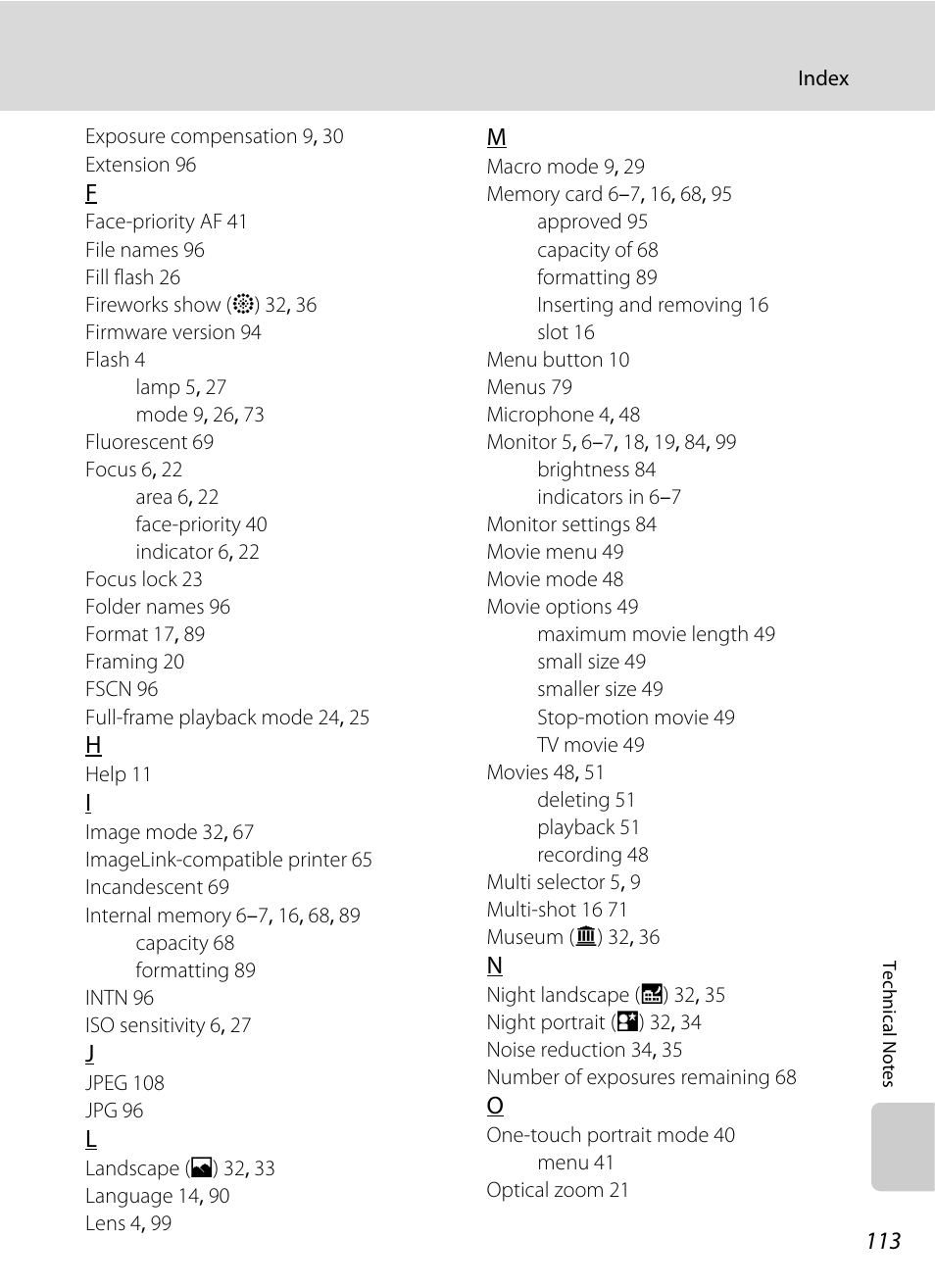 Nikon L15 User Manual | Page 125 / 128