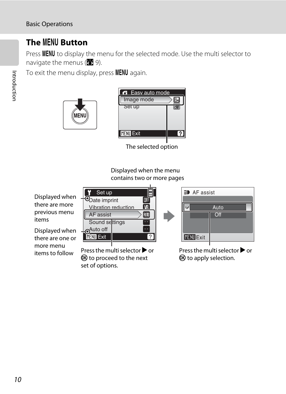 The button, D button, The d button | Nikon L15 User Manual | Page 22 / 128