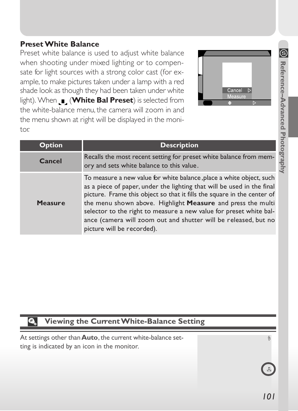 Viewing the current white-balance setting | Nikon 775 User Manual | Page 115 / 182