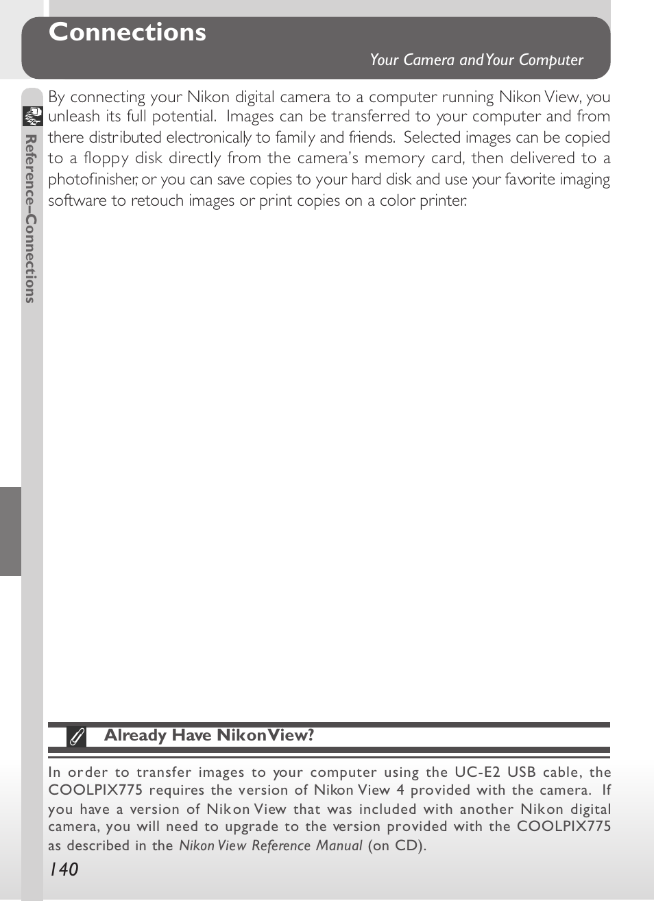 Connections | Nikon 775 User Manual | Page 154 / 182