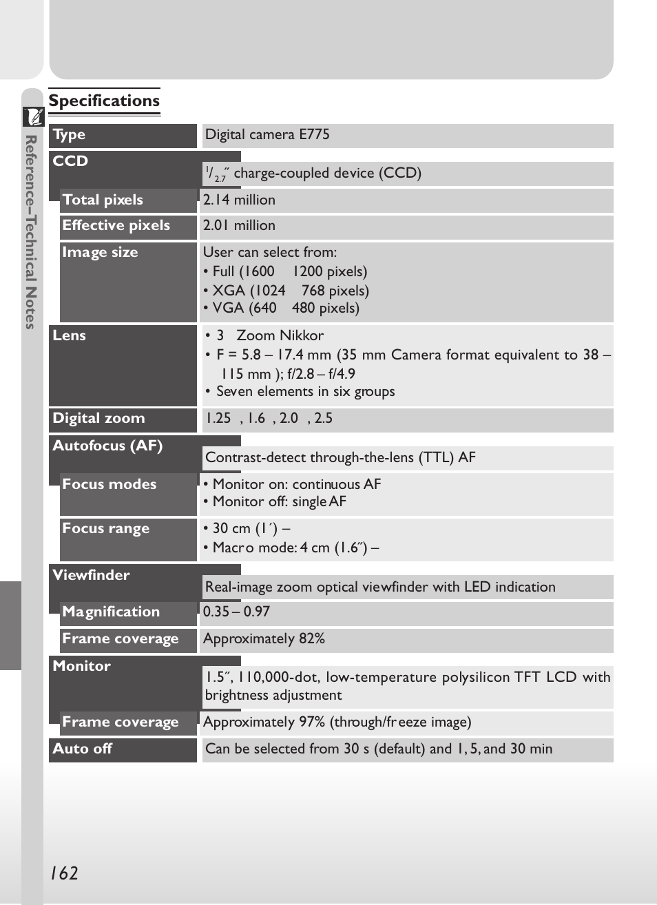 Nikon 775 User Manual | Page 176 / 182
