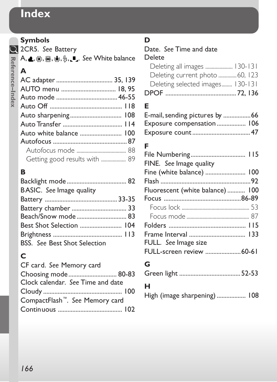 Index | Nikon 775 User Manual | Page 180 / 182