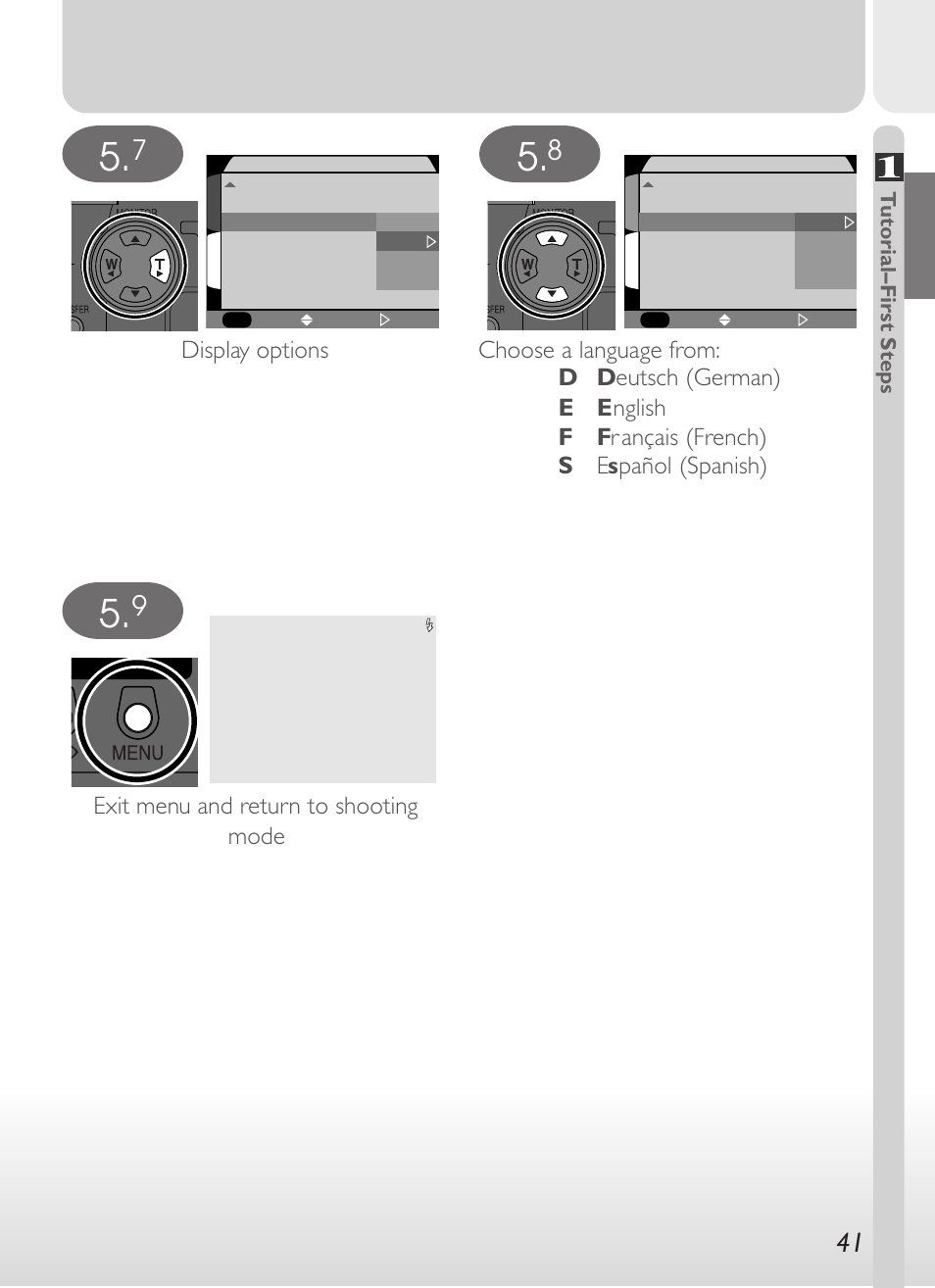 Exit menu and return to shooting mode | Nikon 775 User Manual | Page 55 / 182