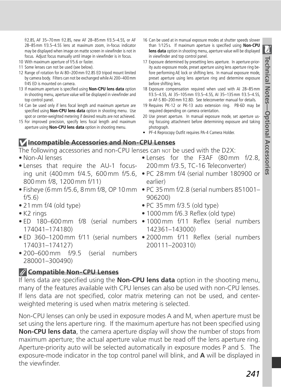 Nikon D2X User Manual | Page 255 / 279