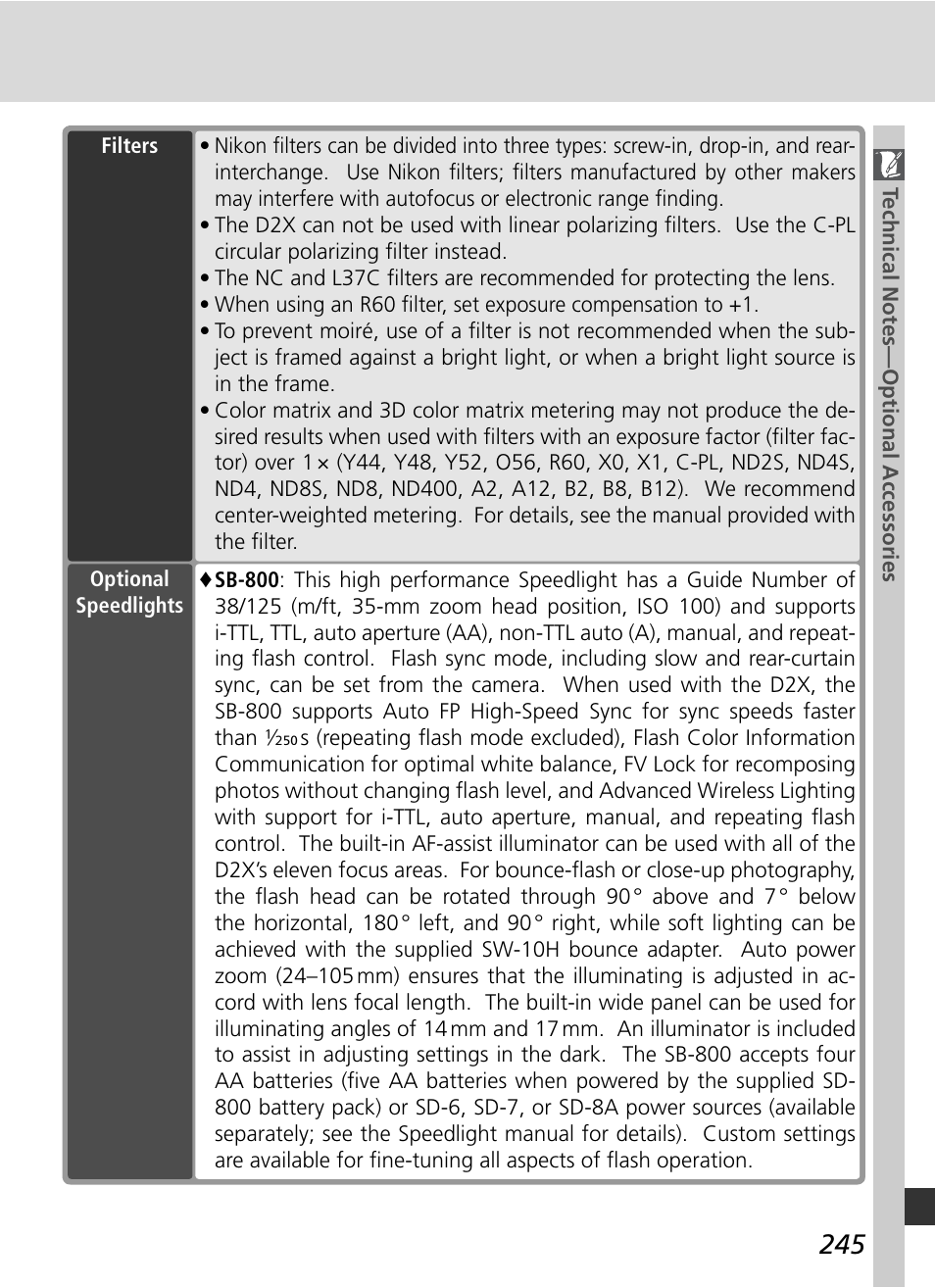 Nikon D2X User Manual | Page 259 / 279