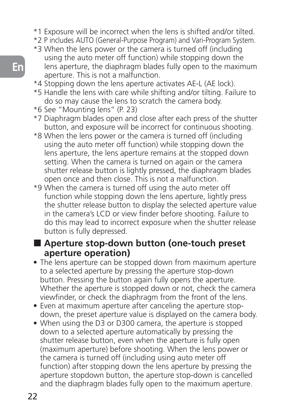 Nikon PC-E NIKKOR 24mm f-3.5D ED User Manual | Page 22 / 224