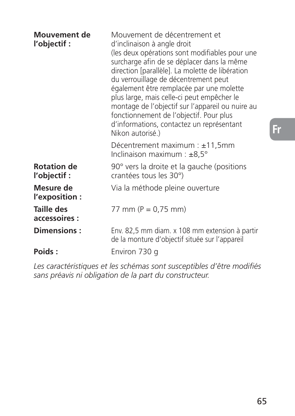 Nikon PC-E NIKKOR 24mm f-3.5D ED User Manual | Page 65 / 224