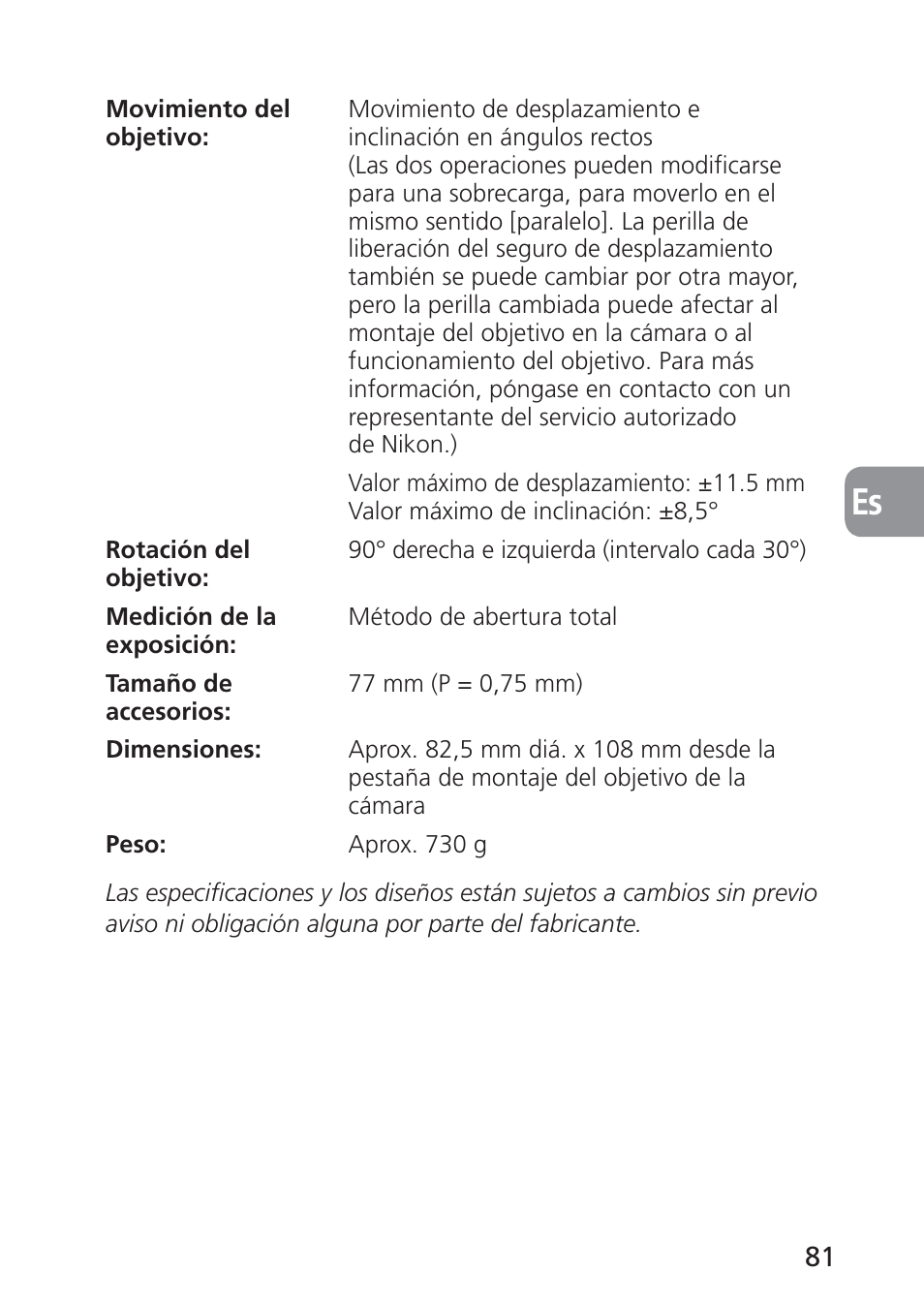 Nikon PC-E NIKKOR 24mm f-3.5D ED User Manual | Page 81 / 224