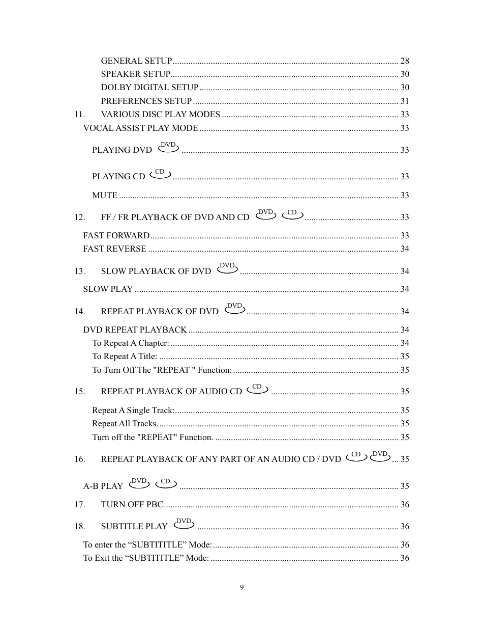 Audiovox D1800 User Manual | Page 10 / 46