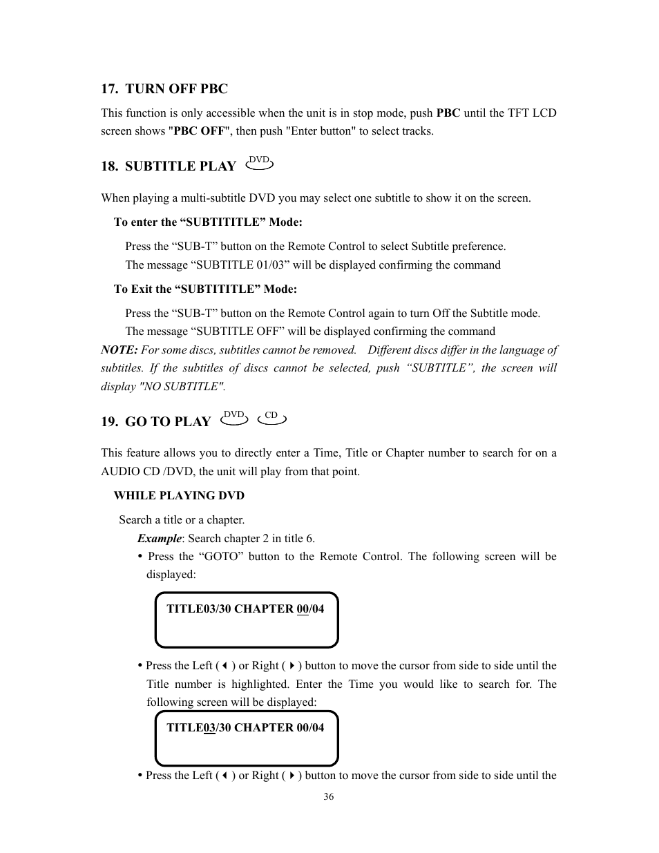 Audiovox D1800 User Manual | Page 37 / 46