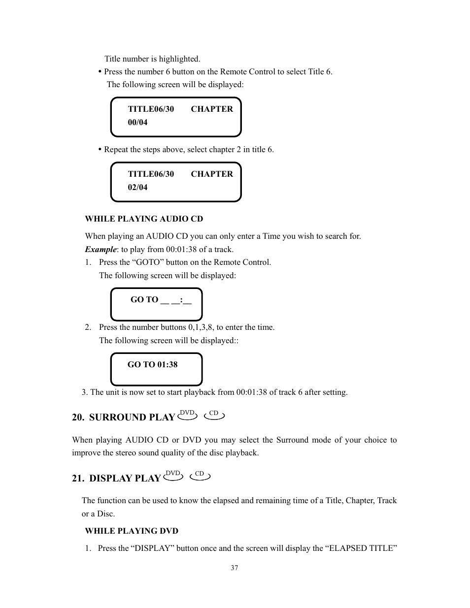 Audiovox D1800 User Manual | Page 38 / 46