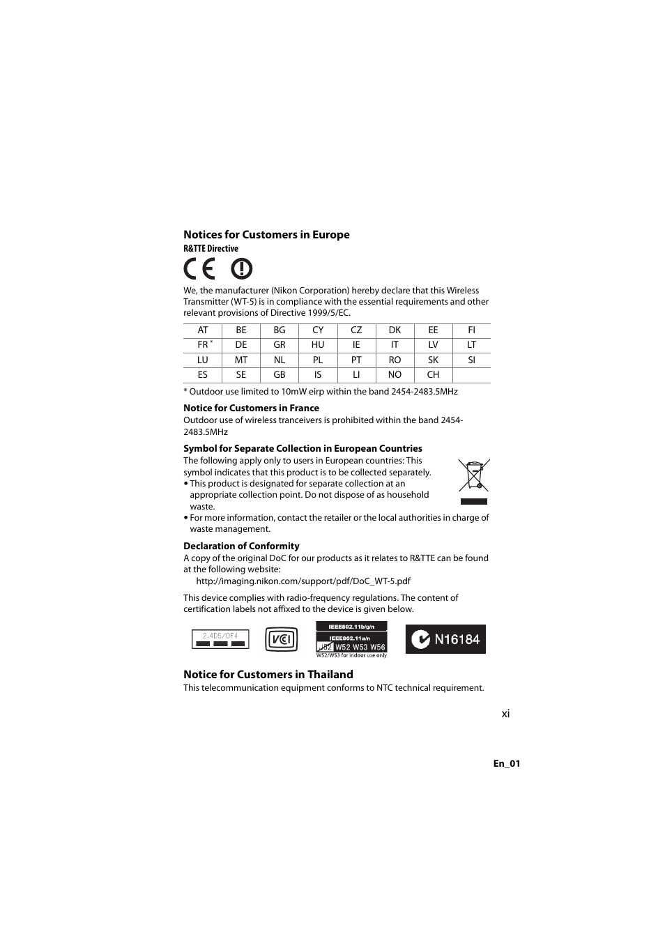 Nikon D4 User Manual | Page 11 / 64
