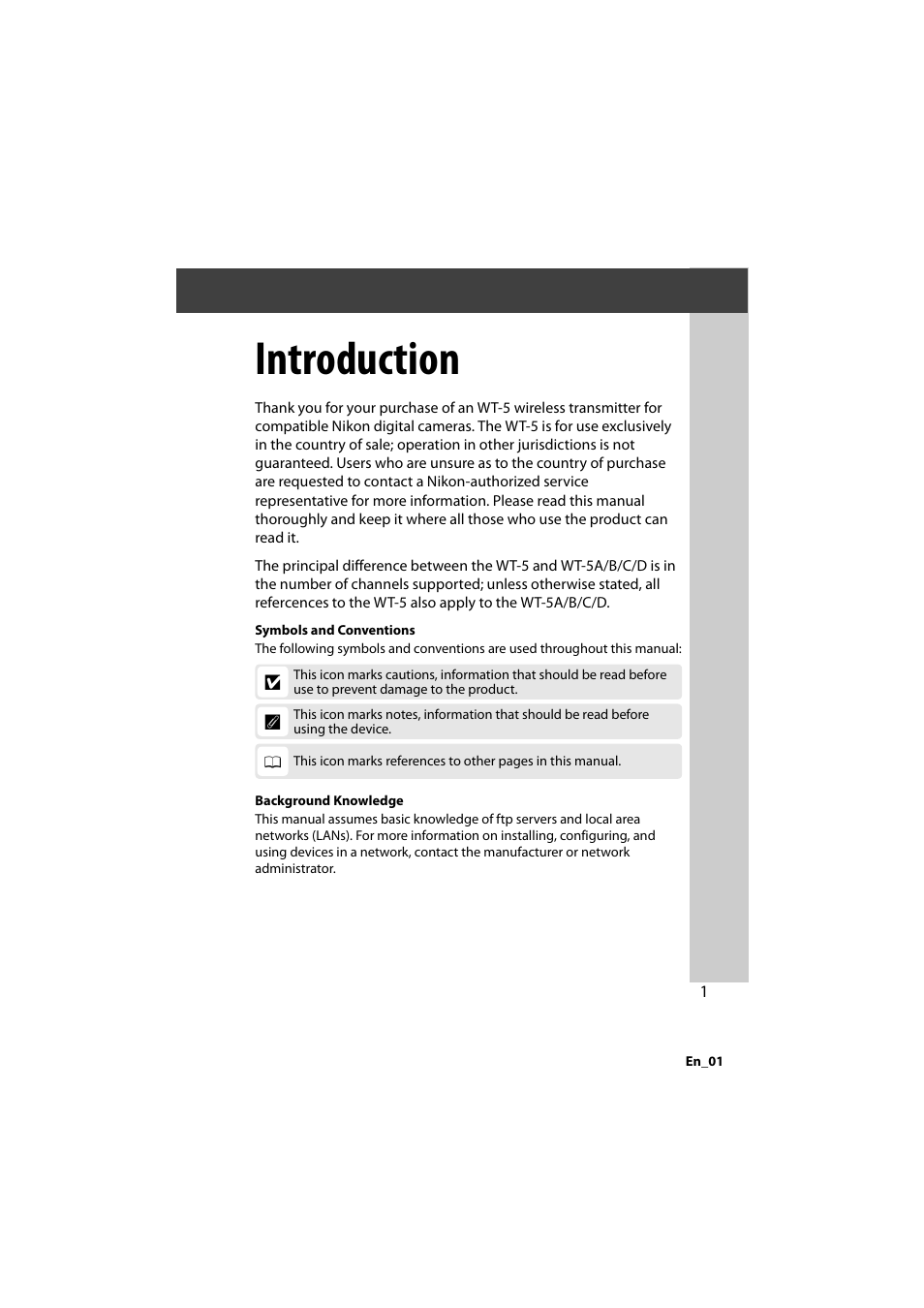 Introduction | Nikon D4 User Manual | Page 15 / 64